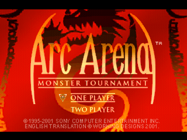 Arc The Lad title screen for Playstation